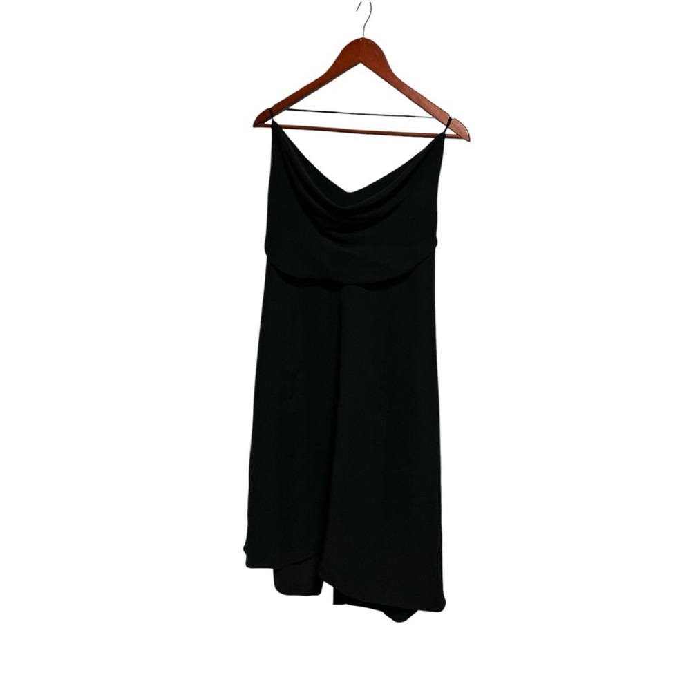 Armani Collezioni NWT 100% silk black cowl with halter strap neck cocktail dress - Picture 10 of 14